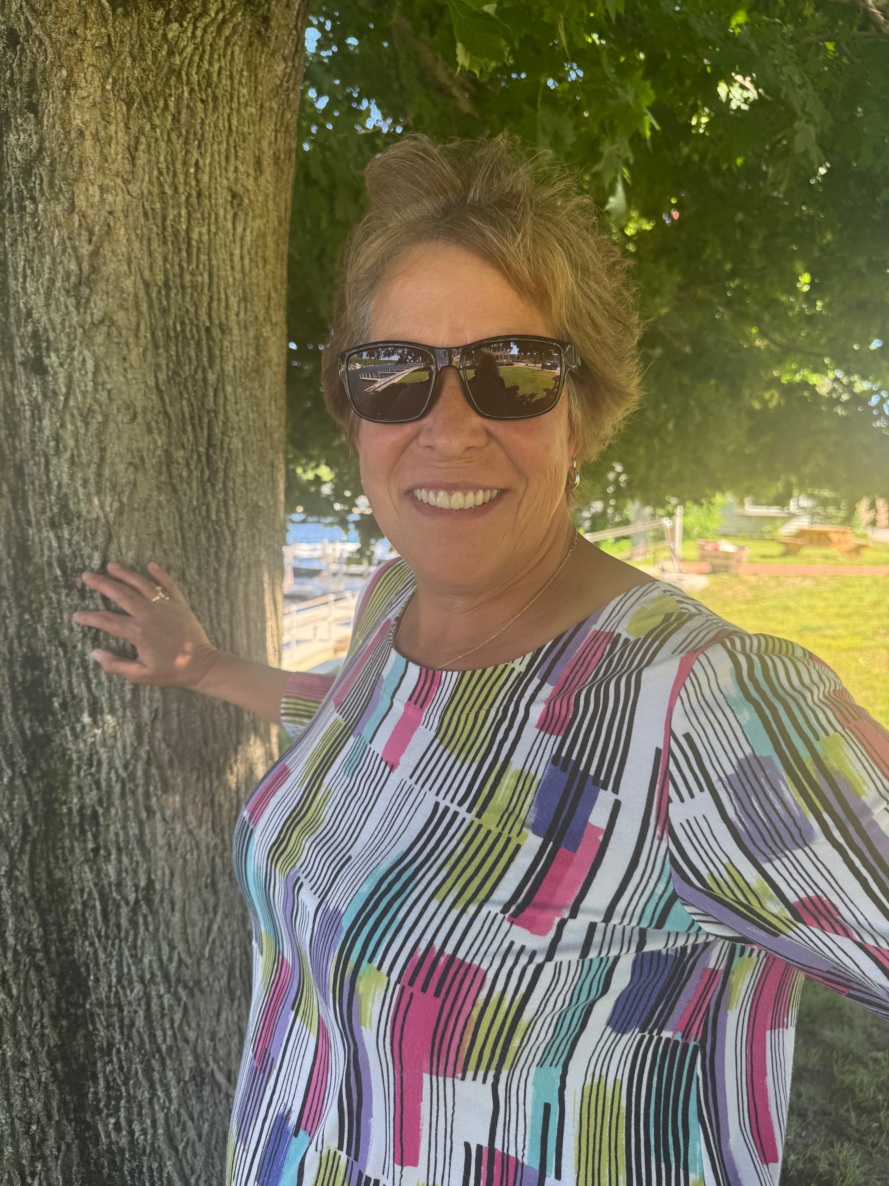 Nancy Mitchell outdoors